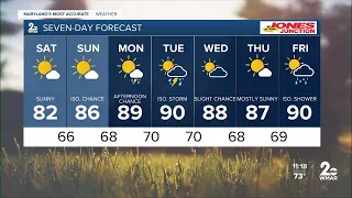 WMAR-2 News Abigail Degler Weekend Weather
