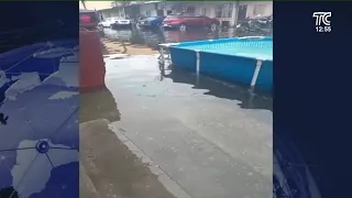 Guayaquil suburb residents demand a retaining wall due to storm surge damage