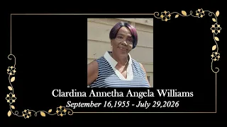 Death Announcement - Clardina Annetha Angela Williams