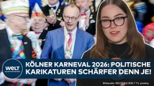 KARNEVAL IN KÖLN: Das sind die schärfsten Karikaturen gegen Merz und Co.!