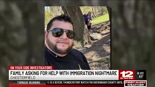 Chesterfield man stuck in Mexico amid green card dispute, family says it is a case of mistaken id...