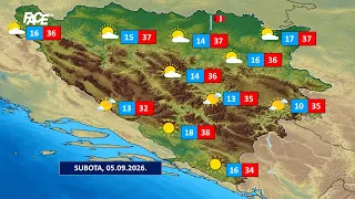 Vremenska prognoza by Haris Babić za 5. i 6. 9. 2026.