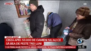 Criza apei: 50.000 de oameni suferă