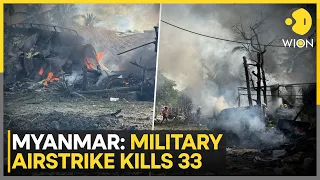 Myanmar: Deadly Airstrike Hits Busy Market in Myanmar's Rakhine Province | WION News