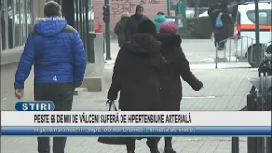 PESTE 66 DE MII DE VÂLCENI SUFERĂ DE HIPERTENSIUNE ARTERIALĂ