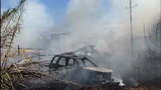 Zjarri pran shtepive dhe bizneseve ne Verbas te Patosit