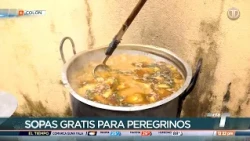 A family in Colon prepares soup for the pilgrims of the Black Christ of Portobelo