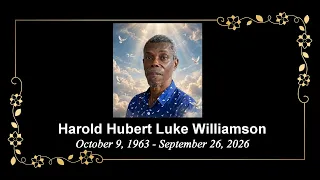 Death Announcement - Harold Hubert Luke Williamson
