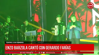 ENZO BARZOLA CANTÓ CON GERARDO FARÍAS
