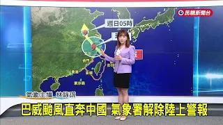 Typhoon Bavi heads straight for China; CWA lifts land warnings - FTV News