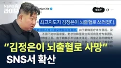 "Kim Jong-un dead from cerebral hemorrhage" rumors spread on social media / Channel A / News A Live