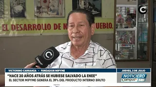 "Hace 20 años se hubiese salvado la ENEE": Victorino Carranza expone la crisis y el peso de Mipyme