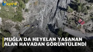 HEYELAN YAŞANAN ALAN HAVADAN GÖRÜNTÜLENDİ
