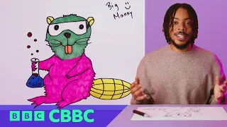 Draw a Science Beaver with Big Manny! 🦫🧪 | Go Get Arty | CBBC