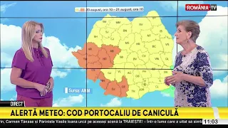 Orange code heatwave weather alerts in Romania