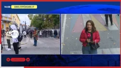 Dita e 9-të e protestës, gazetarja Rugova Dunisha sjell për RTSH 24 detajet nga situata në terren
