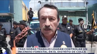 INCENDIO FORESTAL EN EL DISTRITO DE COLCA