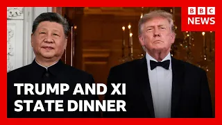 Trump hosts China's Xi at White House state dinner | BBC News