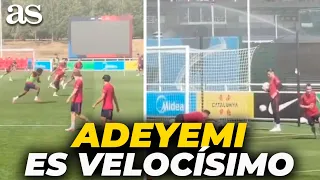 ¡Menuda BALA ha fichado el BARÇA!: ADEYEMI deja atrás a CASADÓ con una facilidad tremenda