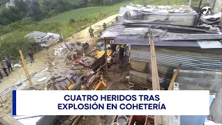 Four injured after explosion at fireworks factory on the Inter-American Highway