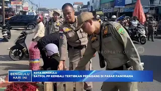 SATPOL PP KEMBALI TERTIBKAN PEDAGANG DI PASAR PANORAMA