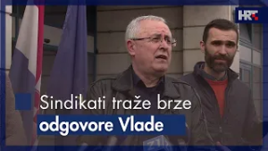 Sindikati traže brze odgovore Vlade