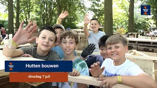 200 kids building huts in the Meent: 'A week of building and good times'
