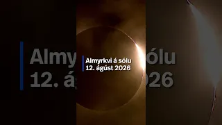 Total solar eclipse over Látrabjarg, Iceland 2026 🌘