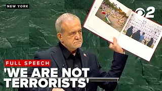 Iran president accuses U.S., Israel of terrorism at UNGA, citing school bombing leader assassination