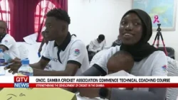 GAMBIA NATIONAL OLYMPIC COMMITTEE AND CRICKET ASSOCIATION LAUNCH COACHING COURSE.