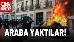 Protests Escalate, Streets in Chaos: Students Torch Car in France!
