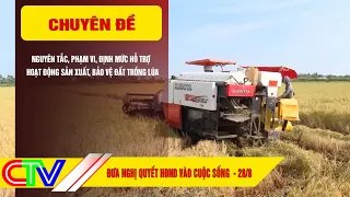 PUTTING THE PEOPLE'S COUNCIL RESOLUTION INTO PRACTICE 28-8-2026 | SUPPORT LEVELS FOR RICE PRODUCT...