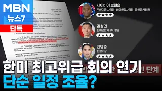 [Exclusive] '12-Star Meeting' Abruptly Postponed Ahead of Second-Half ROK-U.S. Joint Exercises… S...