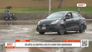 Trujillo: Sewage System Collapses on Huanchaco Highway