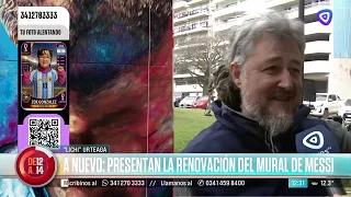 Messi mural renovation unveiled