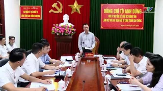 Provincial Chairman works with the Thanh Hoa Traffic Construction Investment Project Management B...