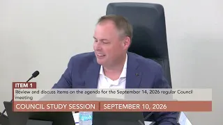 Council Study Session - 9/10/2026