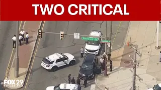 Woman, man critical after shooting on North Broad Street: police