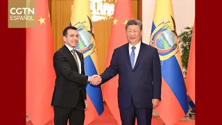 President Xi Jinping holds talks with Ecuadorian President Noboa in Beijing