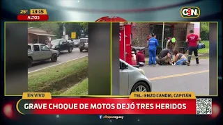 Motorcycle crash leaves three injured in Altos