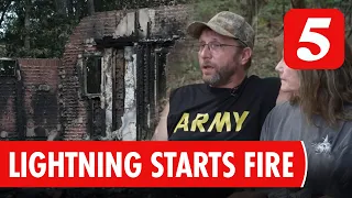 Lightning Sparks House Fire in Wilson County, Family Escapes Safely