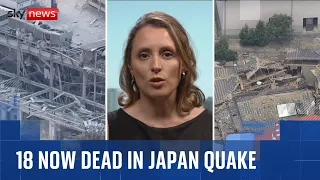 At least 18 dead as thousands remain without power after Japan earthquake