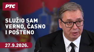 Predsednik Vučić podneo ostavku: Služio sam verno, časno i pošteno