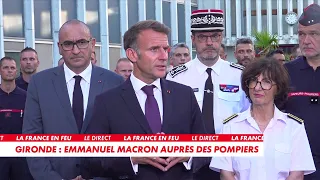 Emmanuel Macron: "The fire is contained in the Landes, but we must keep fighting"