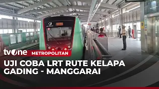 Uji Coba LRT Jurusan Kelapa Gading-Manggarai, Mampu Angkut 80 Ribu Penumpang Per Hari | Metropolitan