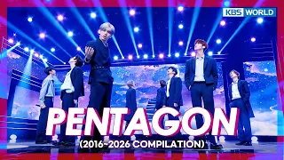 (4K) [PENTAGON - STAGE.zip 📂] From Debut Stage to "Coward" 🔥 | KBS WORLD TV