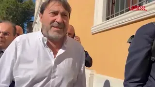 Rome, Ranucci attack: the host's arrival at the courthouse for the appeal against Rai