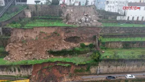 Mercado de Coimbra evacuado após derrocada da Cerca de Santo Agostinho