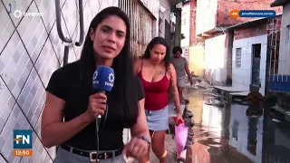 Sewage takes over street and angers residents in Recife #NewFact