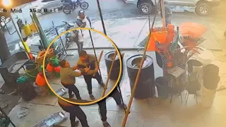 A los golpes por un lugar de estacionamiento en Luque